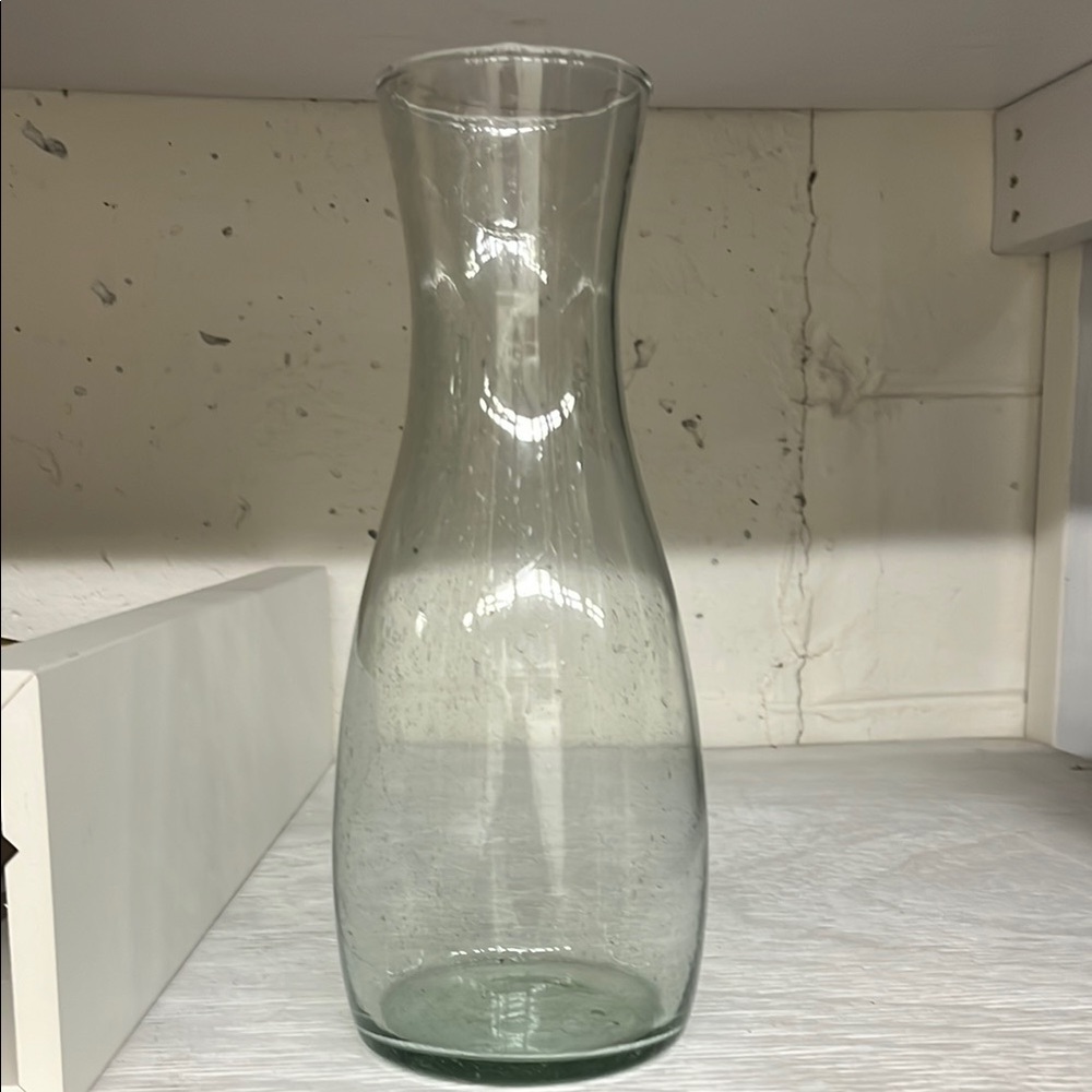 NWOT hand blown wine carafe 10000 Villages